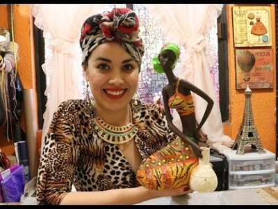 Pinta  una Africana con Piedra Pomex  y Polvos de MármolManoArt