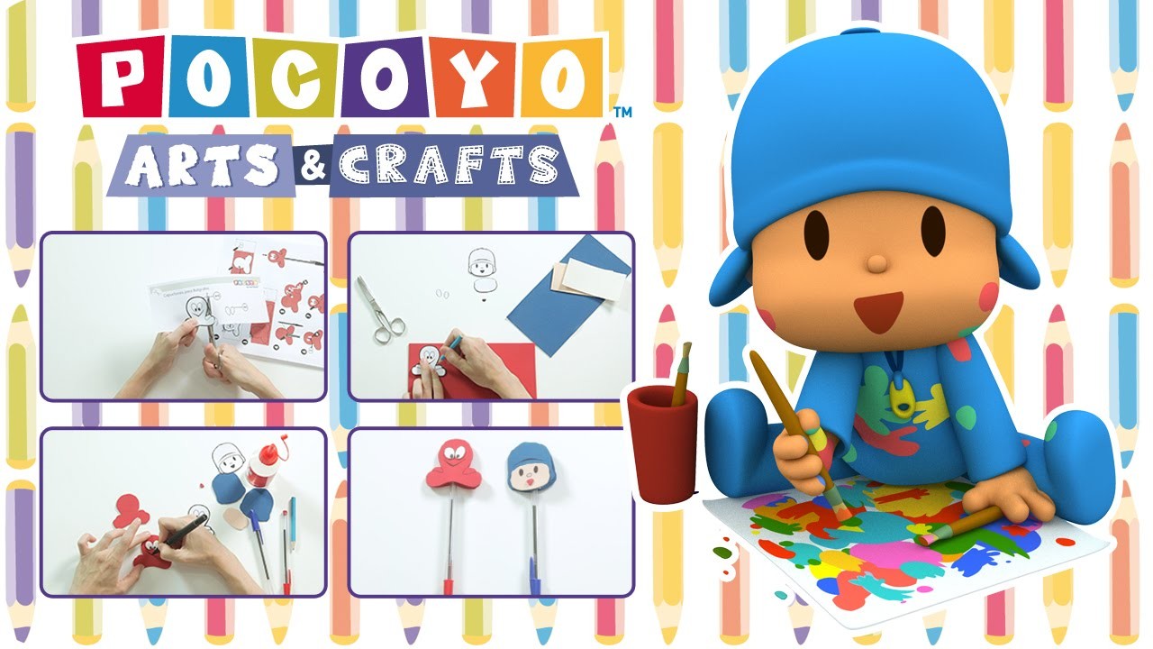 Pocoyo Arts & Crafts - Capuchones para bolígrafos | VUELTA AL COLE