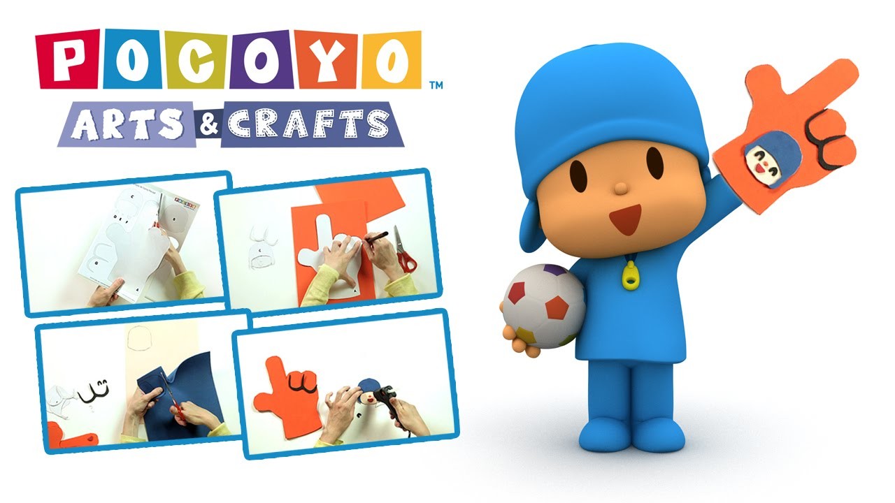 Pocoyo Arts & Crafts: ¡Anima a tu equipo junto a Pocoyó con tu dedo de goma eva!