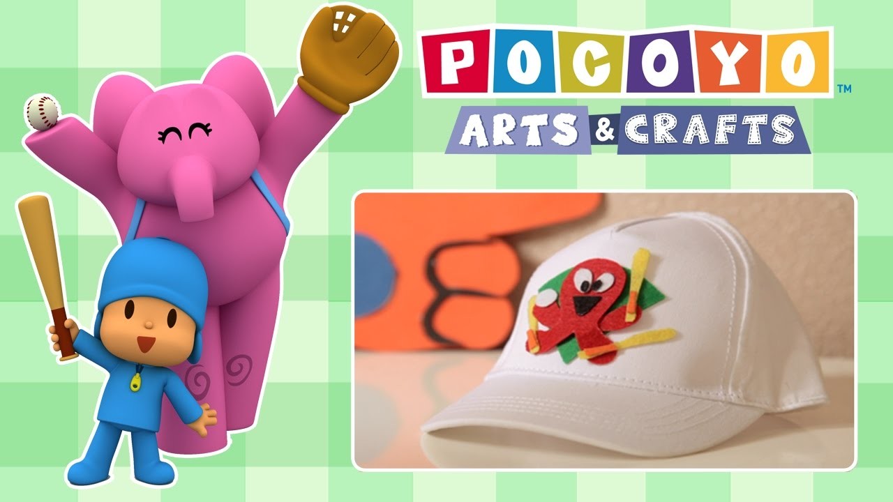Pocoyo Arts & Crafts: Patch de fieltro de Pocoyó para tu gorra de Baseball