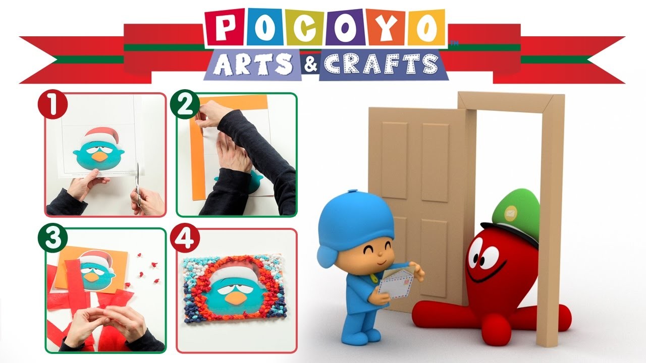Pocoyo Arts & Crafts: Tarjeta de felicitación | NAVIDAD
