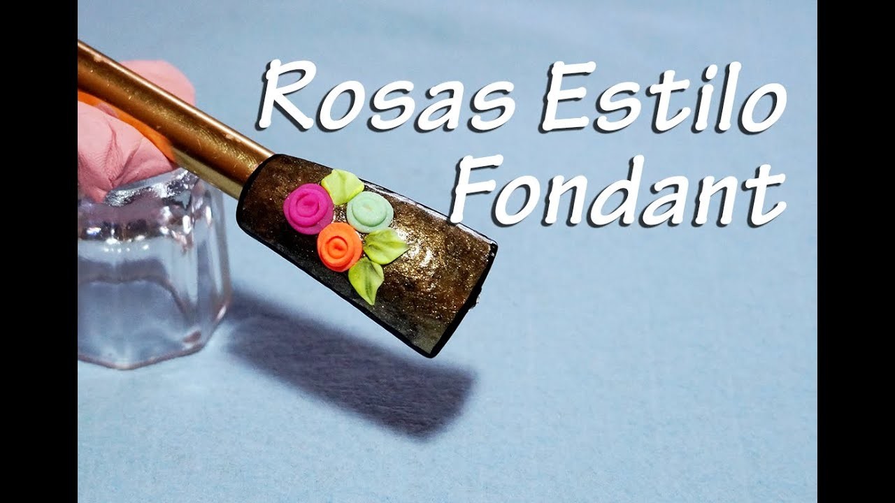 Rosas 3D Acrílico Estilo Fondant - Súper fáciles!!