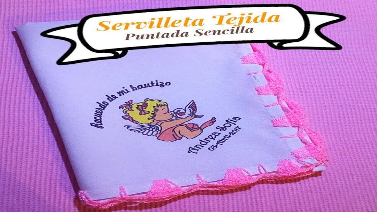 Servilleta Tejida ( Puntada Sencilla )