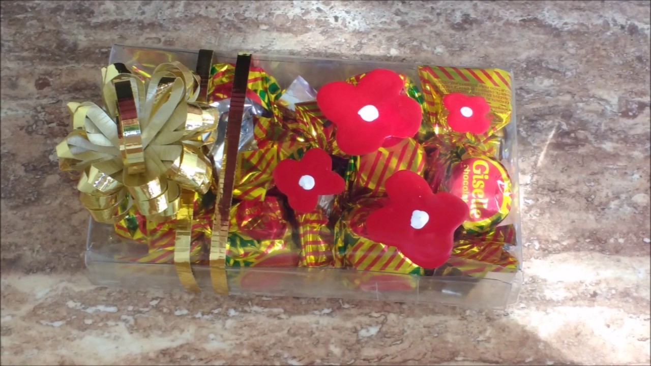 10 de mayo caja transparente para regalo un chocoregalo by MDulcecreacion