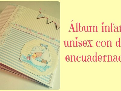 Album infantil con encuadernación combinada