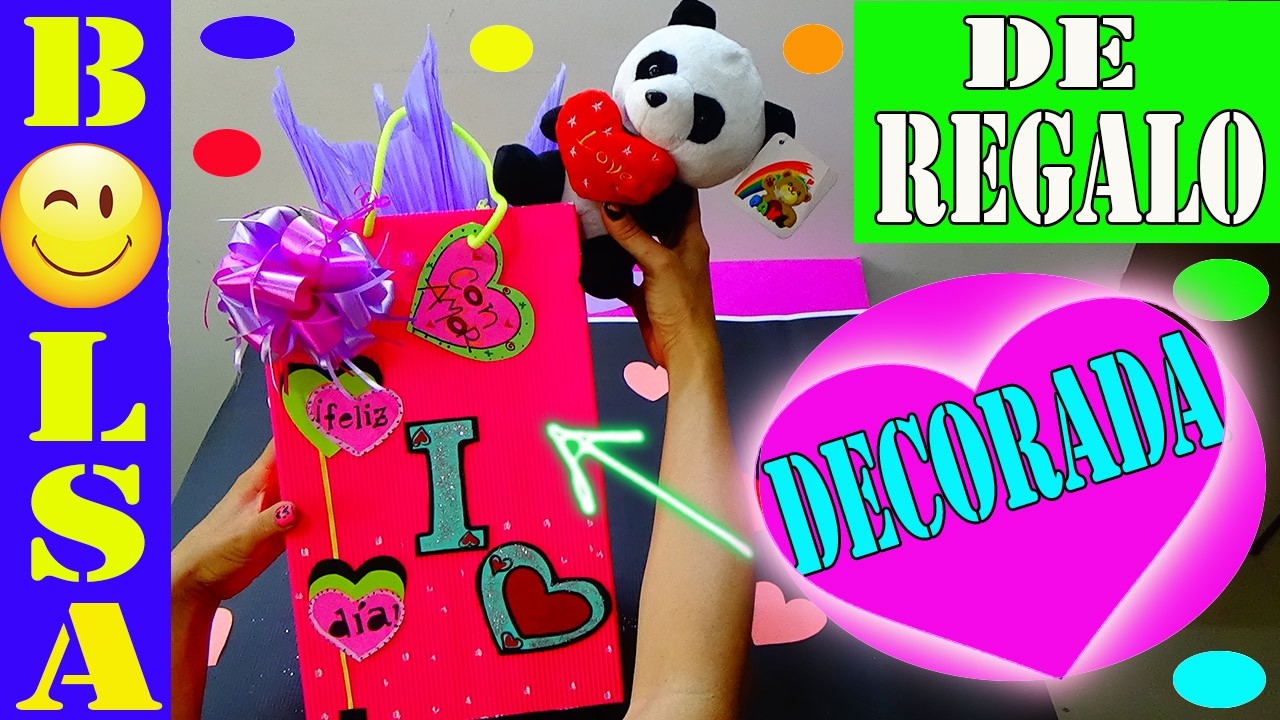 Bolsa De Regalo Decorada - Decorated Gift Bag - Creaciones Betina
