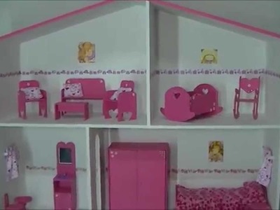 Casita De Muñecas Para Barbie, C.muebles, Luz Y Comidas