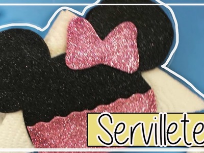 Como hacer servilletero de Minnie Mouse en goma eva | Mickey Mouse | DIY Minnie Mouse napkin holder