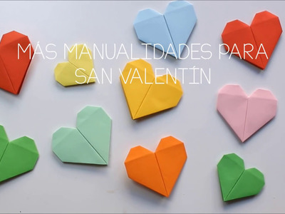 Cómo hacer un corazón de papel  Tarjeta de San Valentín Origami