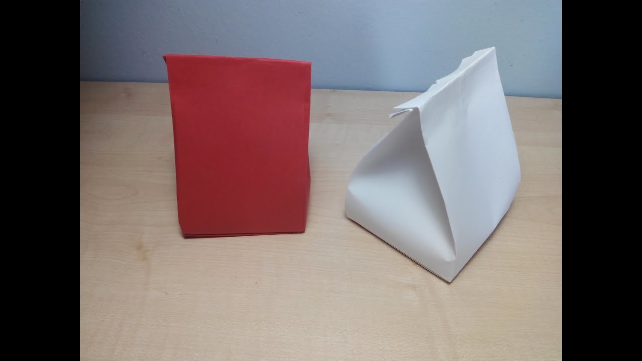 Como hacer una bolsa de papel para regalos Origami3