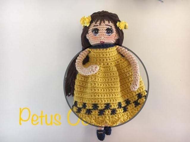 Como tejer vestido muñeca Romina By Petus CUARTA PARTE