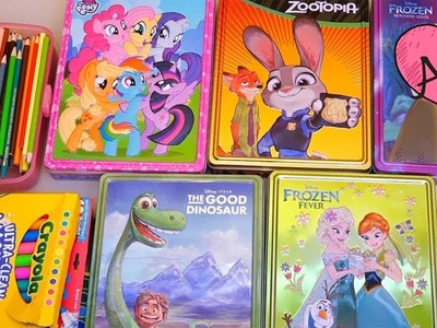 Dibujos para colorear para niñas y niños de Zootopia, MLP, Frozen Anna y Elsa | Juguetes con Andre