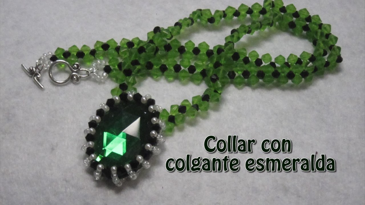 # DIY - Collar con colgante esmeralda# DIY - Necklace with emerald pendant