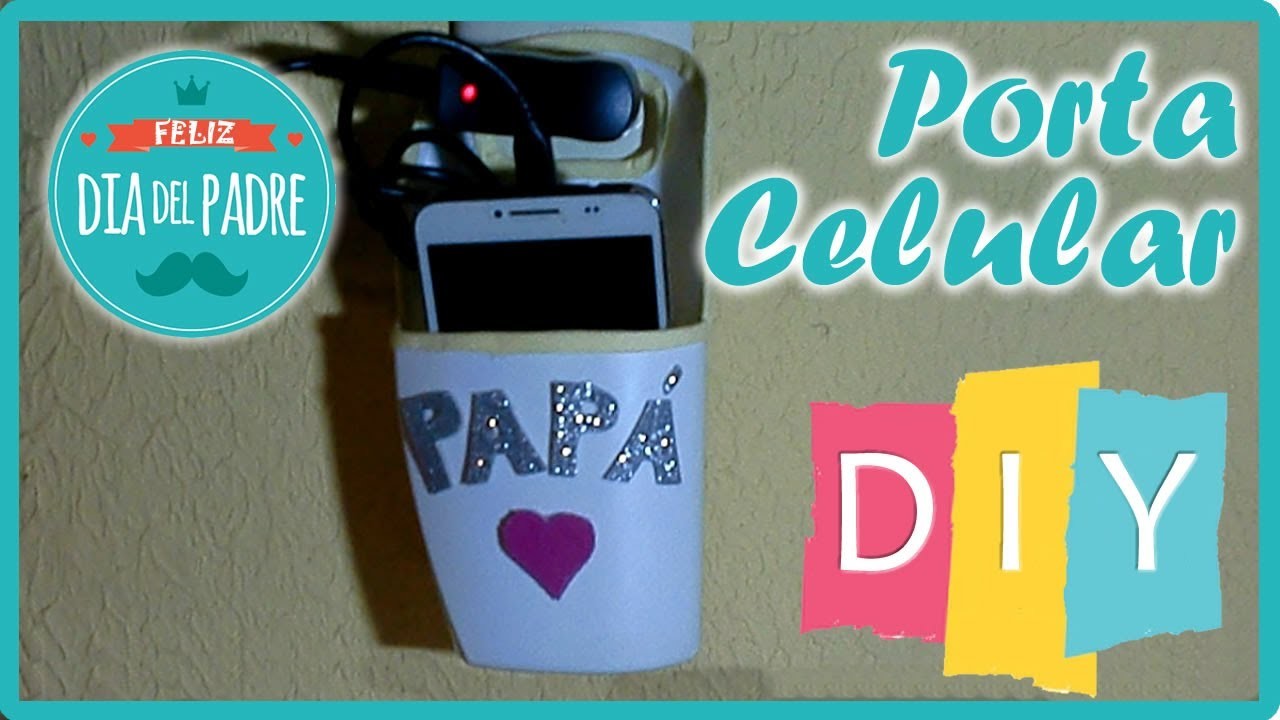 DIY Porta Celular para el Día del Padre. Regalo fácil y económico para papá