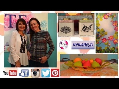 Programa 09 ArteZ TV 18-05-17 #Chalk Paint #Pintura sobre seda #Craquelador