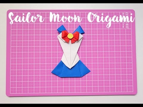 Sailor Moon Origami. vestido de papel