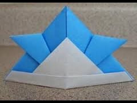 Tutorial : como hacer un gorro Samurai-origami