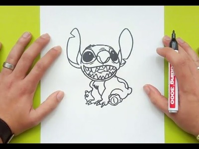Como dibujar a Stitch paso a paso 2 - Lilo y Stitch | How to draw Stitch 2 - Lilo & Stitch