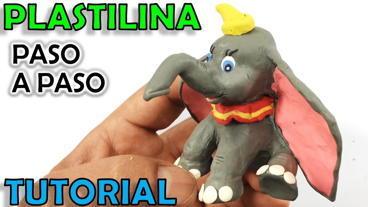 ✅ COMO HACER A DUMBO DE PLASTILINA PASO A PASO ✅ MI MUNDO DE PLASTILINA - MY CLAY WORLD