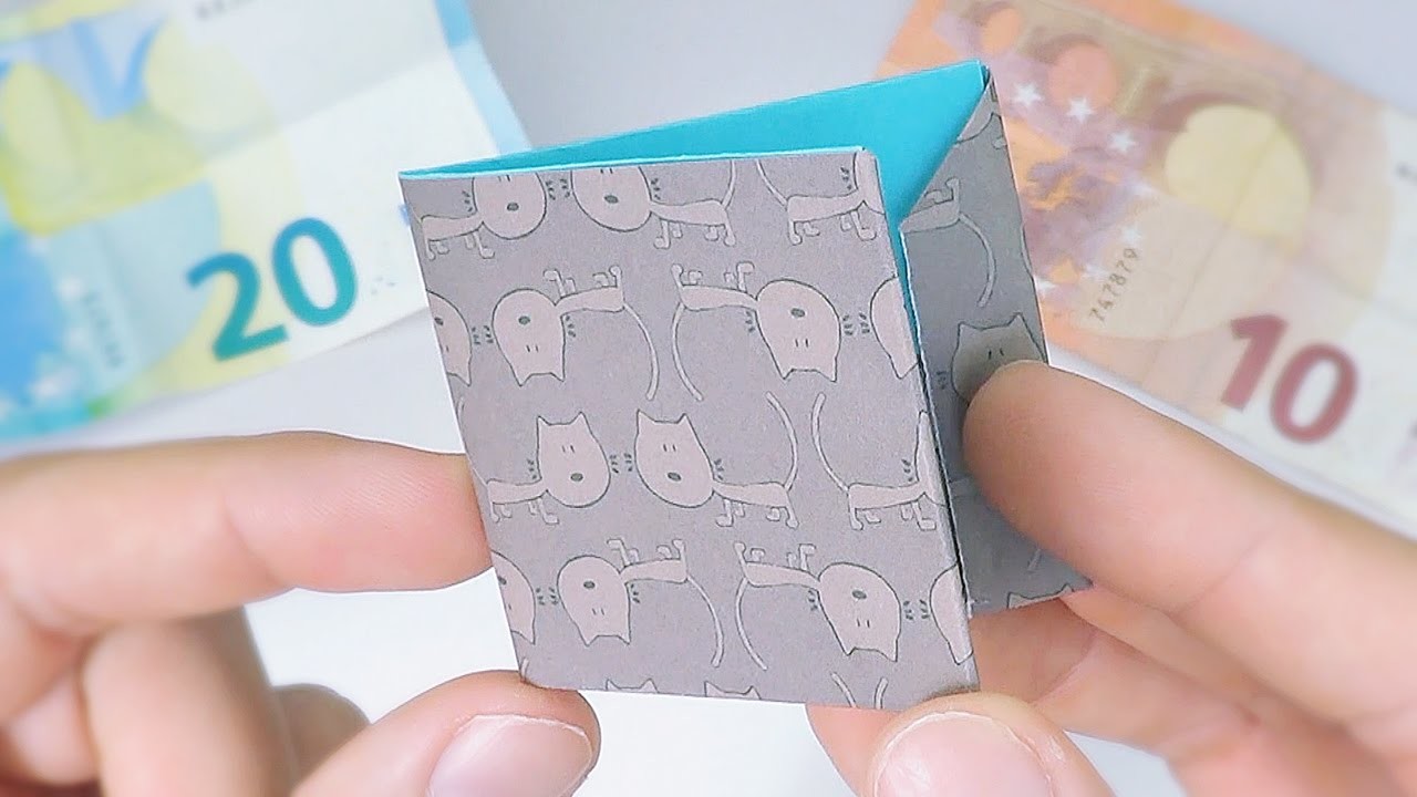 Cómo hacer una CARTERA (BILLETERA) de Papel | Origami