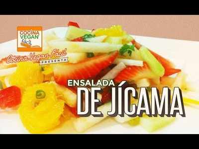 Ensalada de jícama - Cocina Vegan Fácil