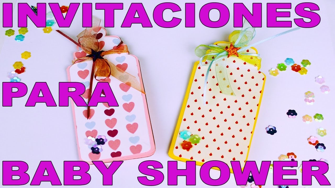 INVITACIONES EN FORMA DE BIBERON PARA BABY SHOWER - VIDEO TUTORIAL