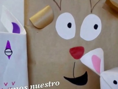 MANUALIDAD: ENVOLVER REGALO EN FORMA DE BÚHO Y RATONCITO