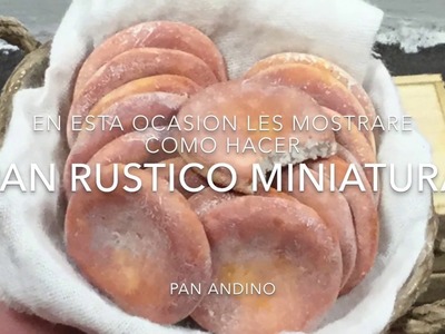 Pan rustico miniatura .Pan andino miniatura . Miniature Andes bread