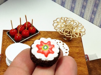 Pastel simple miniatura.Tutorial miniatura. Miniature simple cake