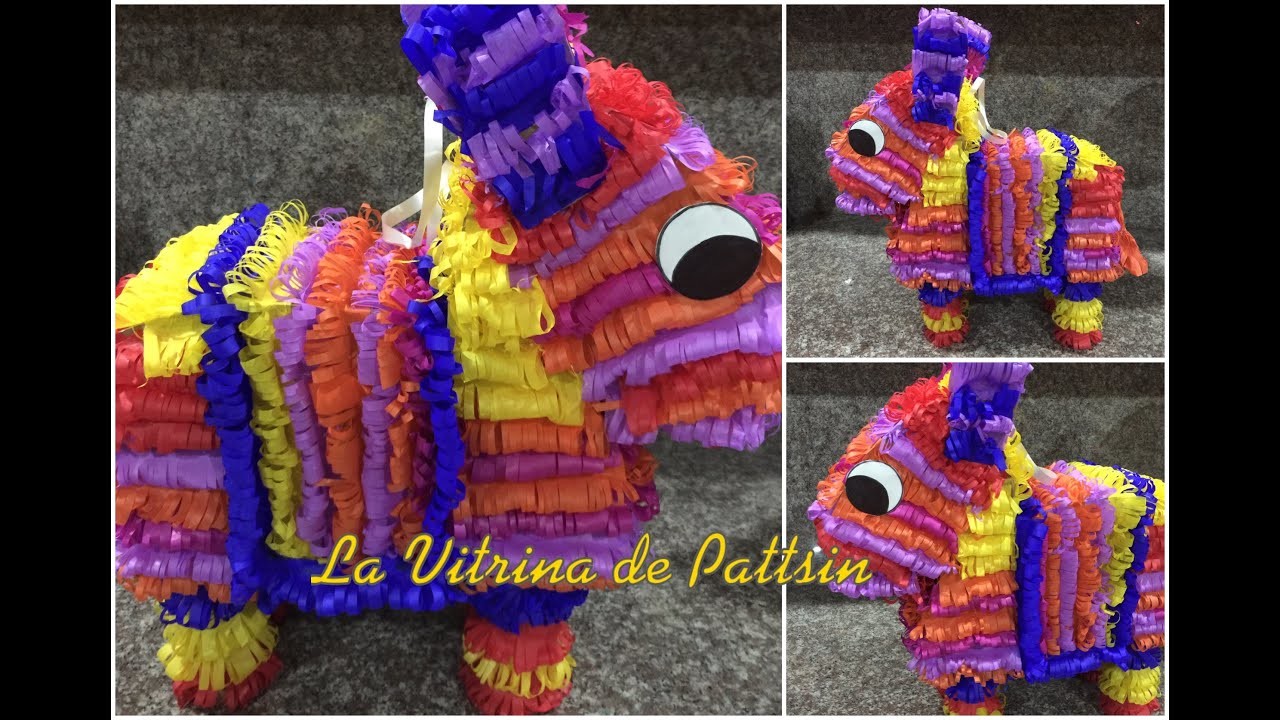 Piñata en forma de Burrito súper fácil, donkey shaped piñata super easy