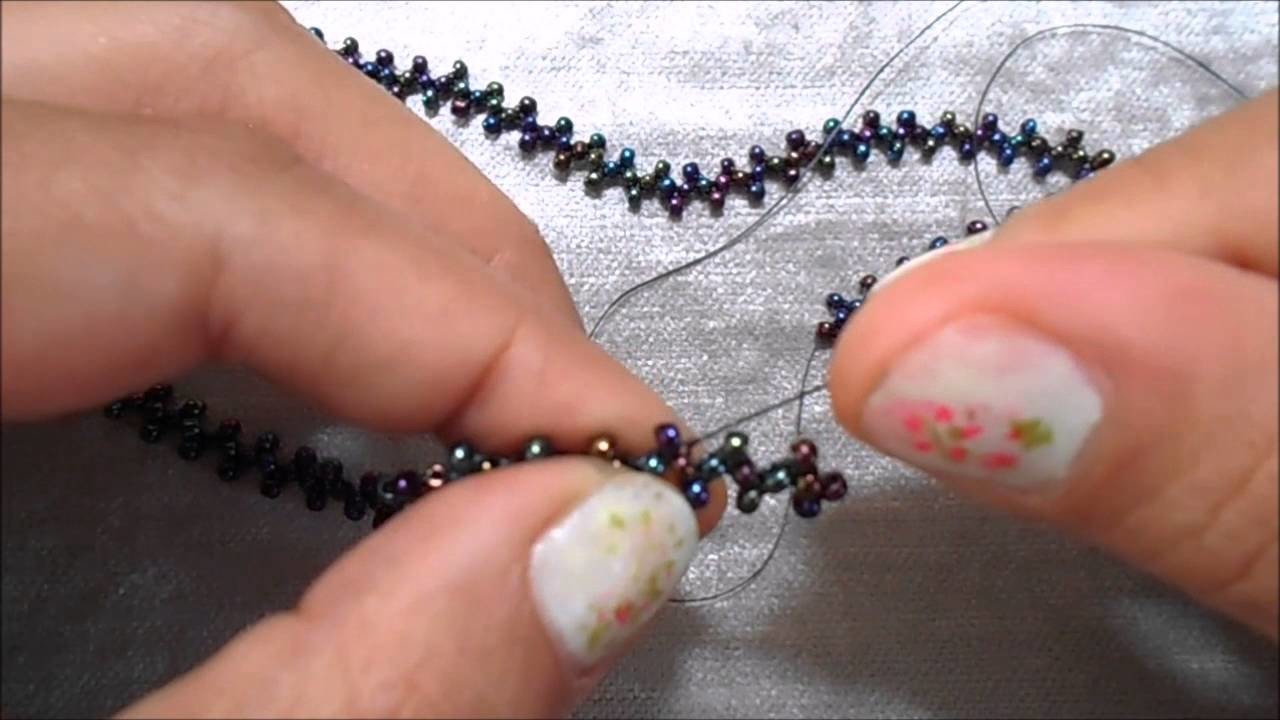 Pulsera Metal y Cristal (Metal & Beads Bracelet) (Металл и бисер браслет)