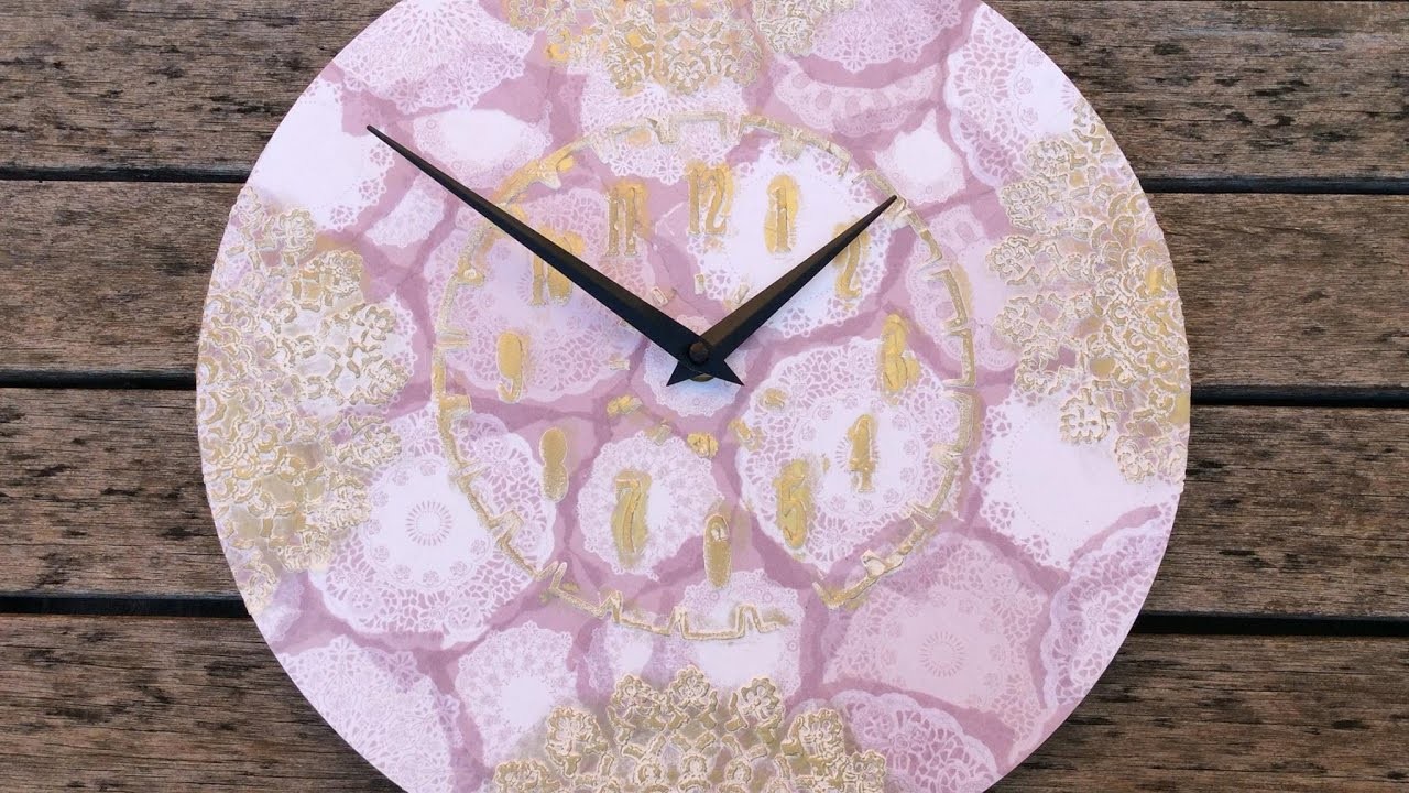 Reloj decorado con decoupage- MYBA