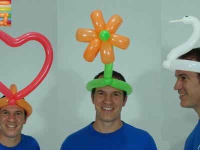 Sombreros locos - como hacer figuras con globos - globoflexia facil - #1