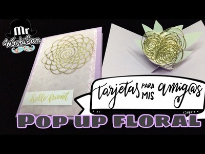 Tag Tarjetas Para Mis Amig@s : tarjeta pop up con giro  3d floral