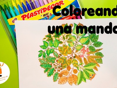 Coloreando una Mandala con PLASTIDECOR - Materialescolar.es