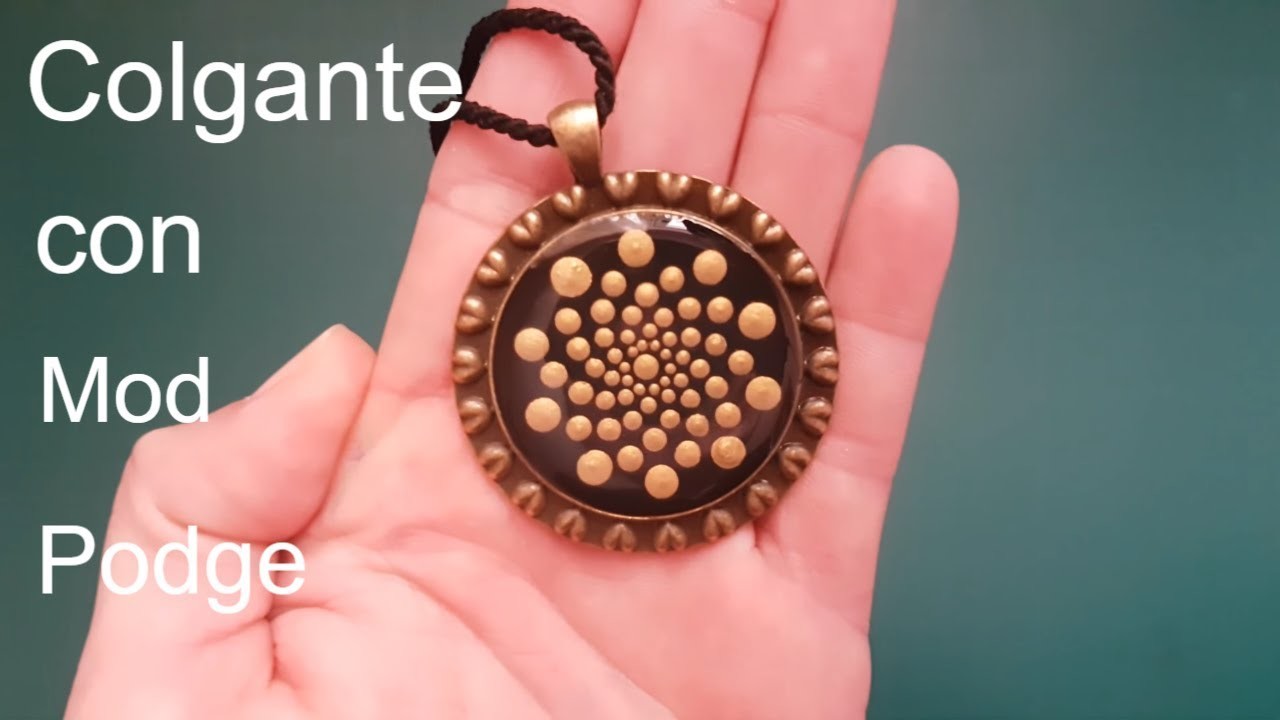 DIY: Colgante Mandala con Mod Podge