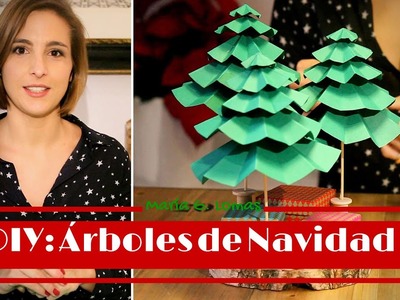DIY: Cómo hacer árboles de Navidad con cartulinas I María G. Lomas
