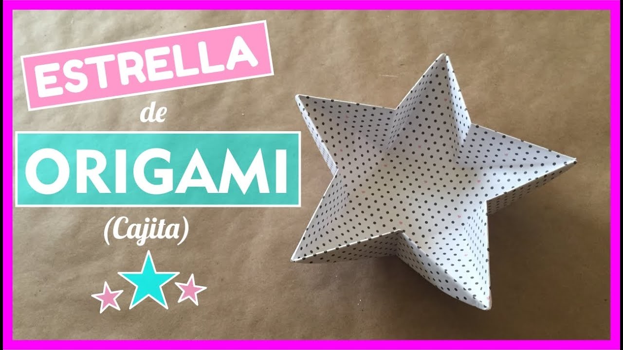 Estrella de origami (cajita) - Origami star bowl!