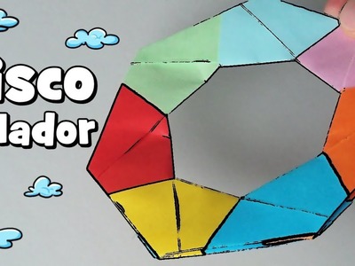 Frisbee Volador de Papel - Origami