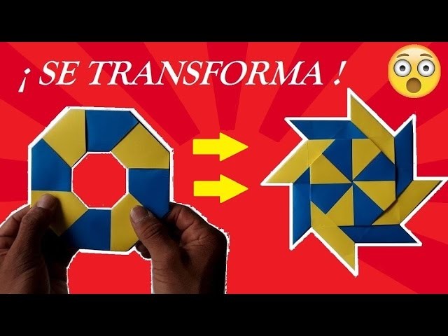 Shuriken Origami Transformer - Estrella Ninja MÁGICA que se Transforma★