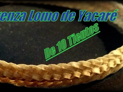 Trenza Lomo de Yacaré de 10 tientos - "El Rincón del Soguero "