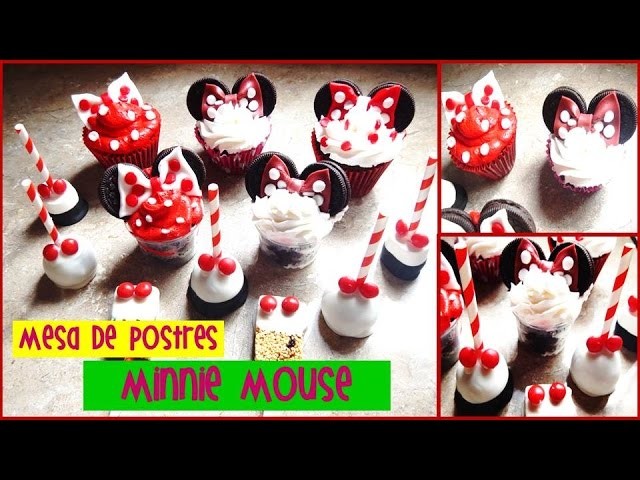 5 Ideas para Mesa de Postres de Minnie mouse │ Pipopu Cakes