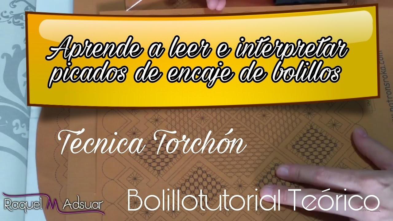 Aprende a leer e interpretar picados de encaje de bolillos by Raquel M. Adsuar Bolillotuber