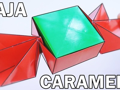 Caja CARAMELO de Papel - Origami Halloween