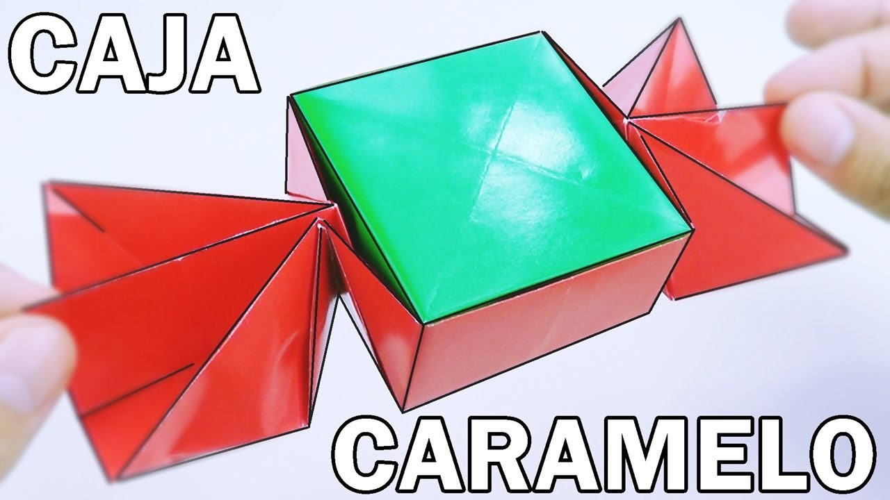 Caja CARAMELO de Papel - Origami Halloween