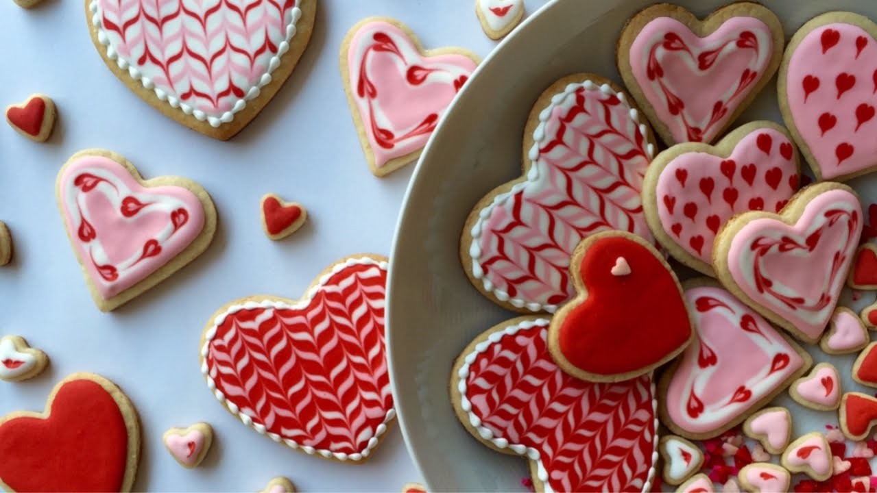 Cómo Decorar Galletas En Forma De Corazón Con Glasé Real