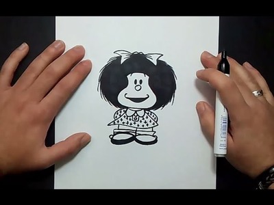 Como dibujar a Mafalda paso a paso | How to draw Mafalda