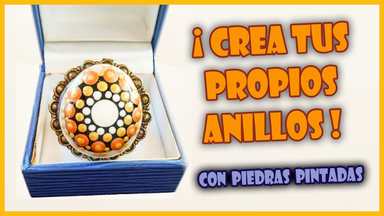 Cómo hacer anillos con piedras pintadas