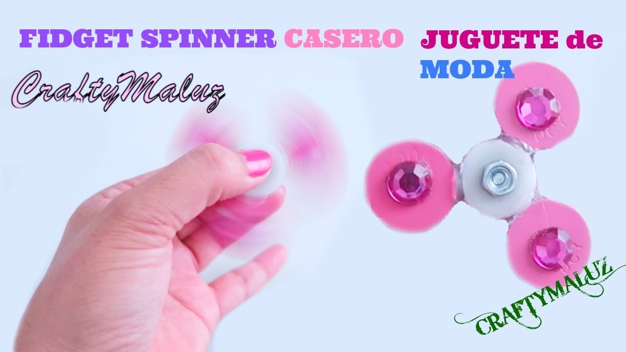 FIDGET SPINNER CASERO JUGUETE de MODA antiestrés | HAZ UN FIDGET SPINNER CASERO juguete antiestrés