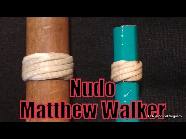 Nudo Matthew Walker  (Sortija de variación sobre 7) "El Rincón del Soguero"